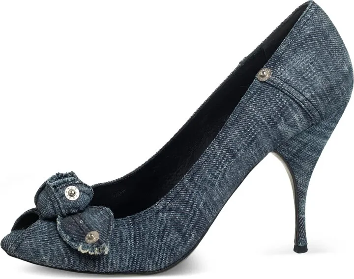 110mm Denim Pumps