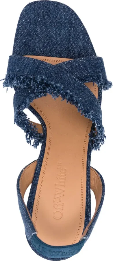 110mm Denim Sandals - Image 4