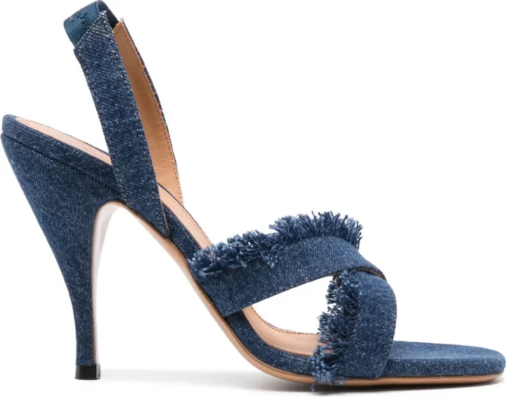 110mm Denim Sandals