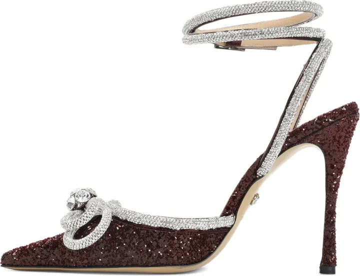 110mm Double Bow crystal-embellished pumps - Image 2