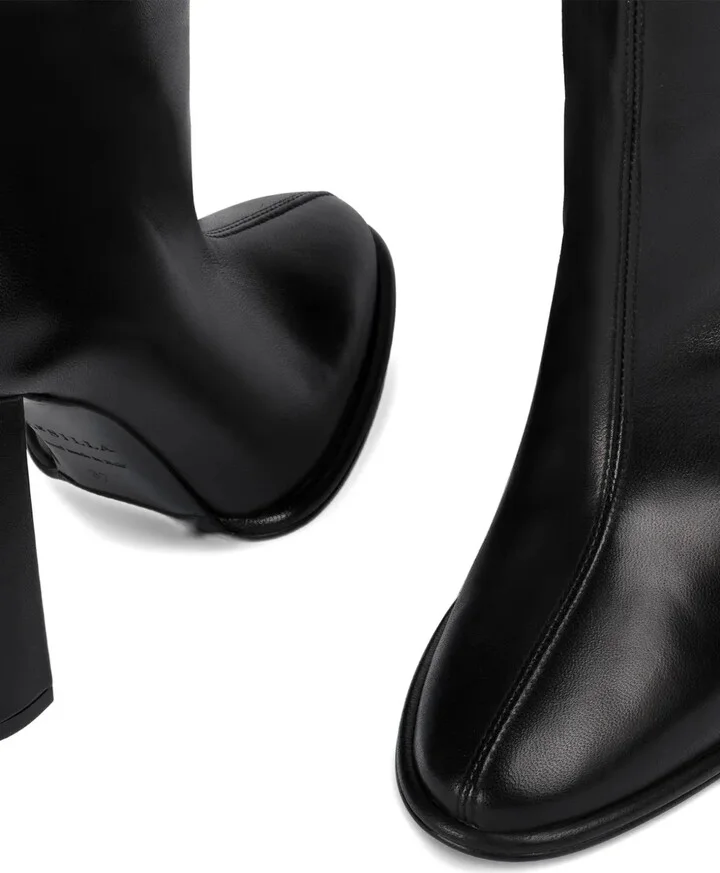 110mm Elsa block-heel leather boots - Image 4