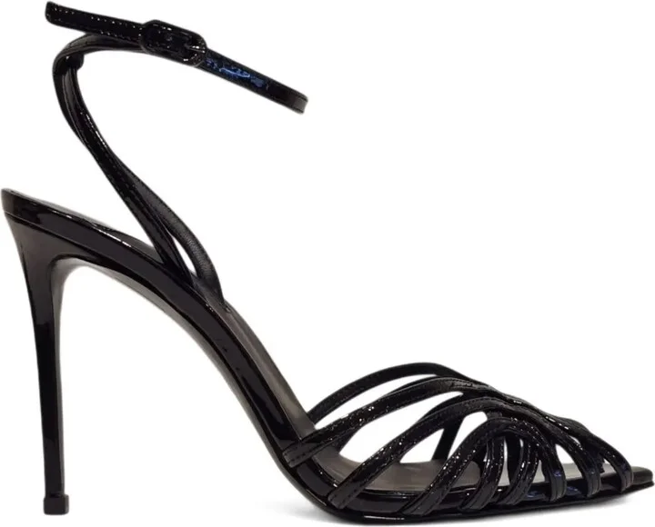 110mm Embrace patent-leather ankle-strap sandals