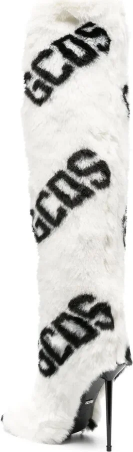 110mm Faux-Fur Logo-Print Boots - Image 3