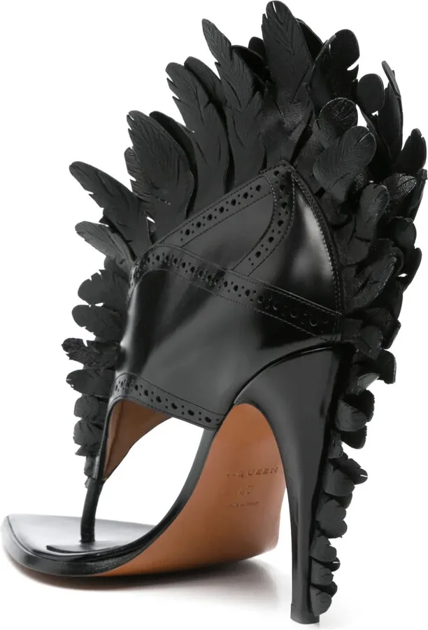 110mm Feathered Sandals - Image 3
