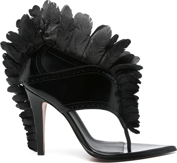110mm Feathered Sandals