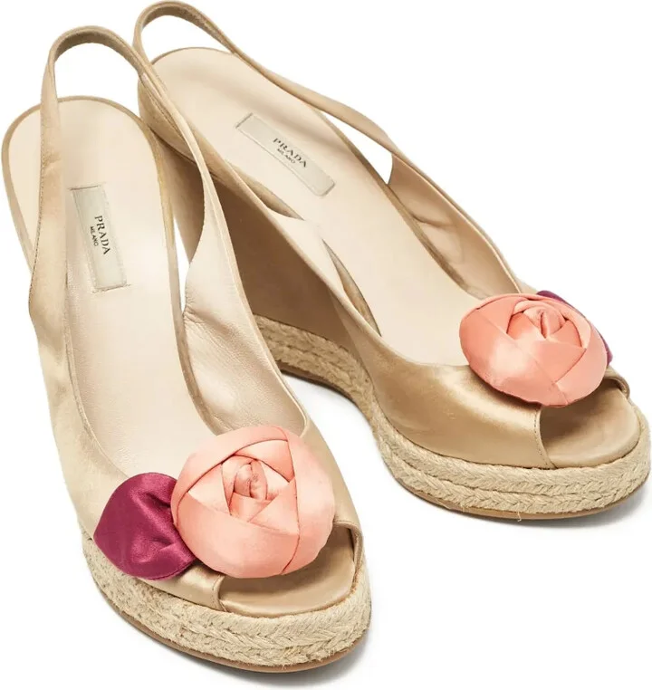 110mm Floral-Appliqué Espadrilles - Image 2