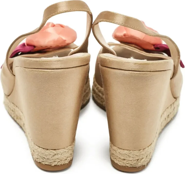 110mm Floral-Appliqué Espadrilles - Image 3