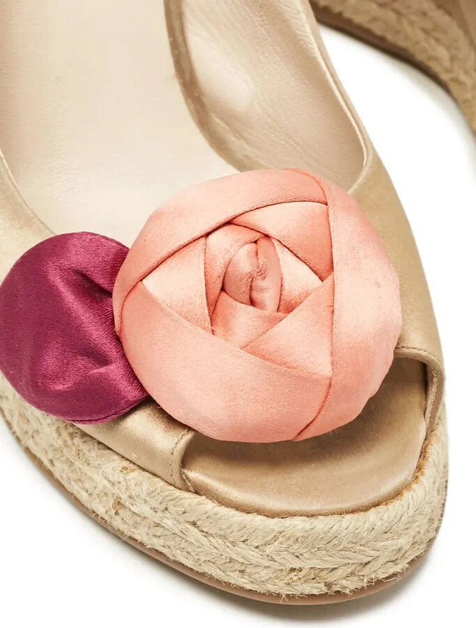 110mm Floral-Appliqué Espadrilles - Image 5