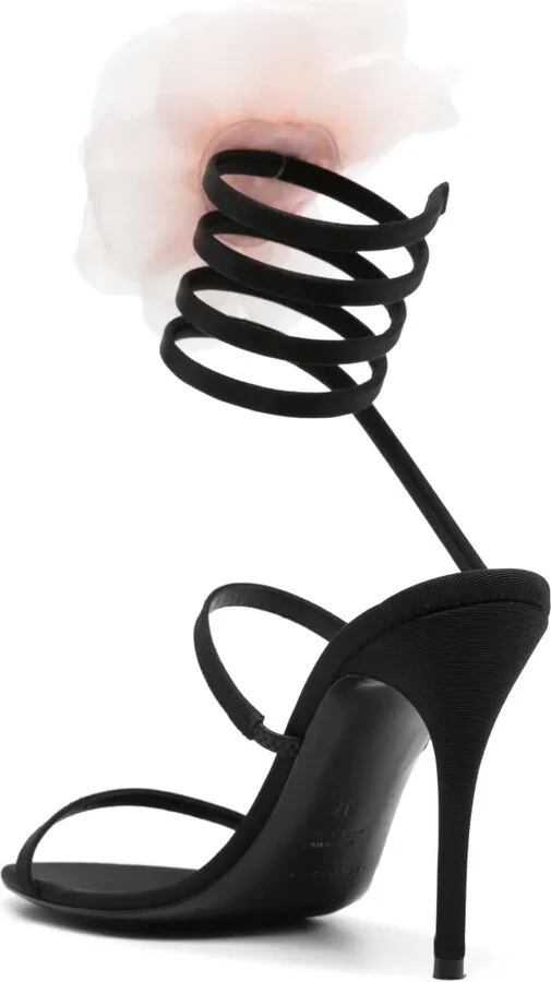 110mm Floral-Appliqué Sandals - Image 3