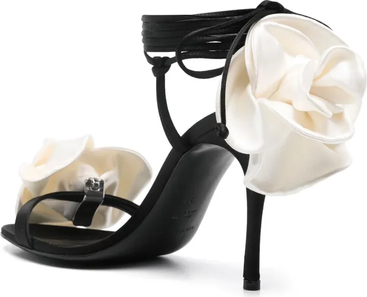 110mm Floral-Appliqué Sandals - Image 3