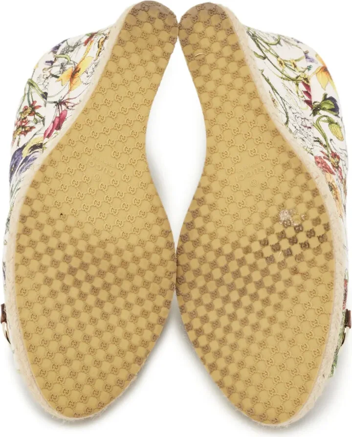 110mm floral-print Horsebit espadrilles - Image 5