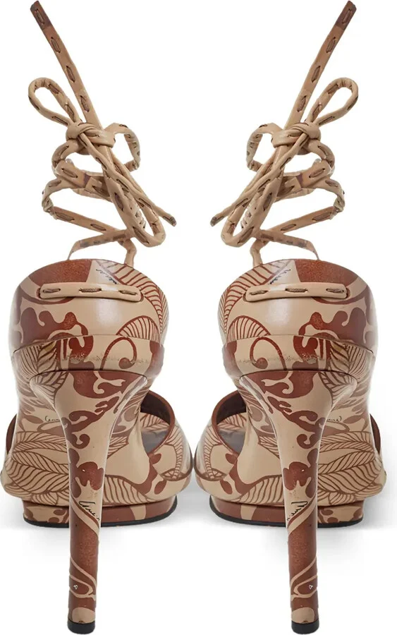 110mm Floral-Print Sandals - Image 4