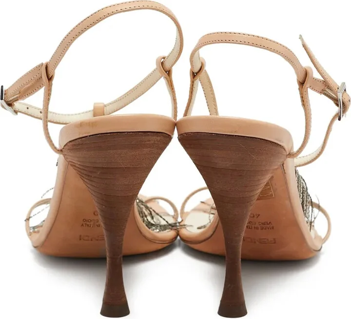 110mm Fringe-Embellishment Sandals - Image 3