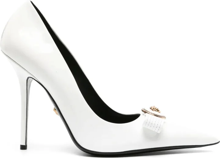 110mm Gianni Ribbon patent pumps