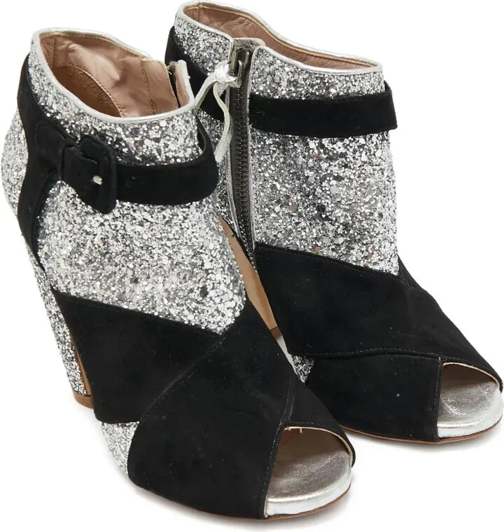 110mm Glitter Ankle Boots - Image 2
