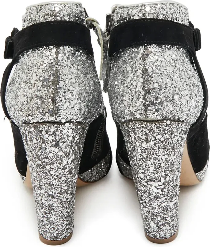 110mm Glitter Ankle Boots - Image 3