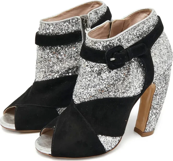 110mm Glitter Ankle Boots - Image 4