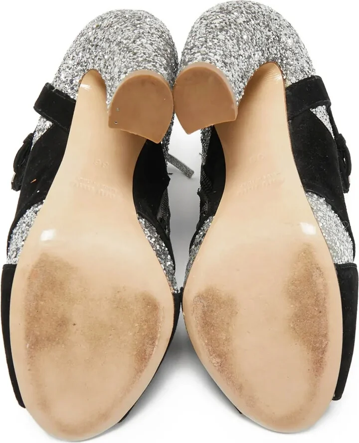 110mm Glitter Ankle Boots - Image 5