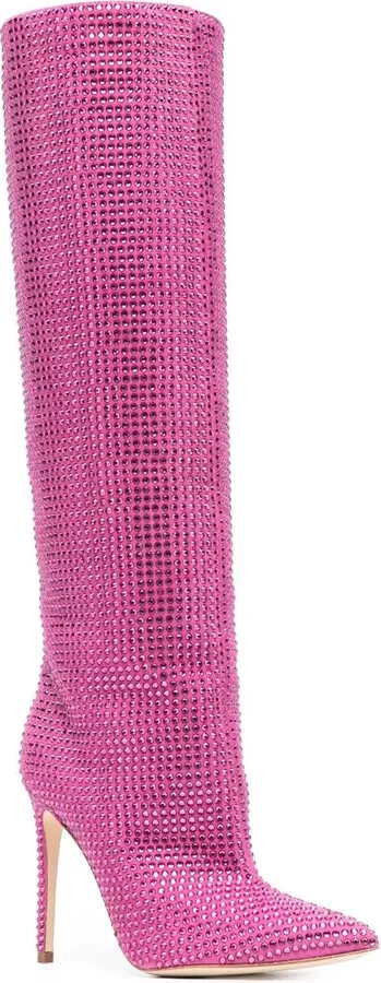 110mm Holly crystal-embellished boots - Image 2
