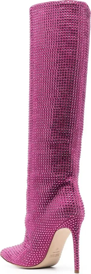 110mm Holly crystal-embellished boots - Image 3