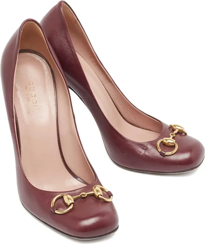 110mm Jolene leather Horsebit pumps - Image 2