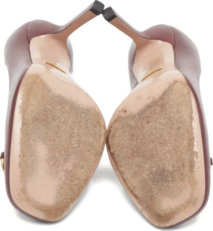 110mm Jolene leather Horsebit pumps - Image 4