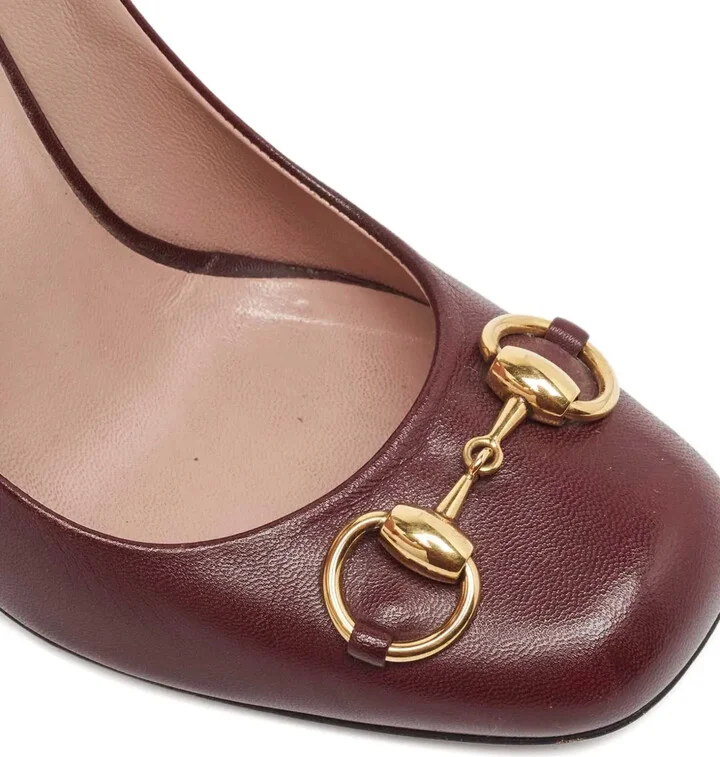 110mm Jolene leather Horsebit pumps - Image 5