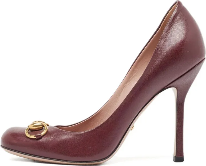 110mm Jolene leather Horsebit pumps