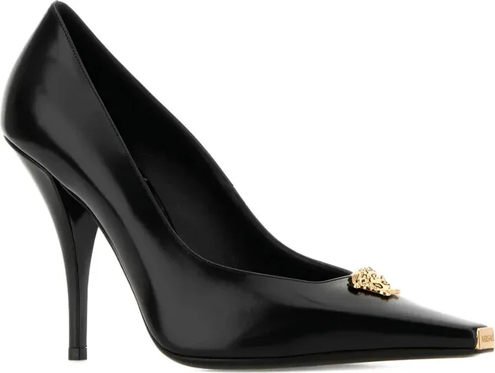 110mm La Medusa leather heeled pumps - Image 2