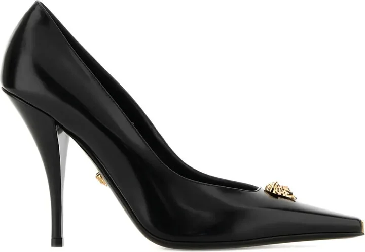 110mm La Medusa leather heeled pumps