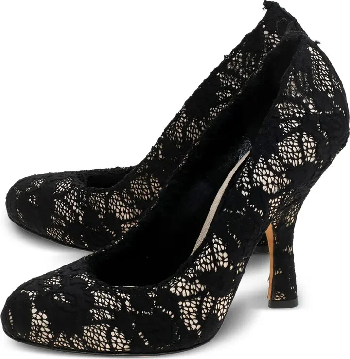 110mm Lace-Detailing Heeled Pumps - Image 2