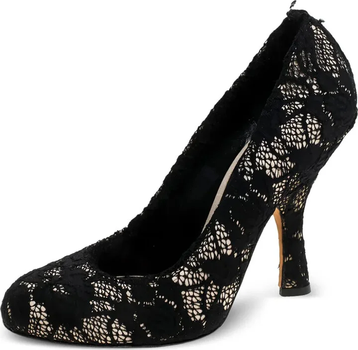 110mm Lace-Detailing Heeled Pumps - Image 3