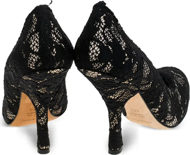 110mm Lace-Detailing Heeled Pumps - Image 4