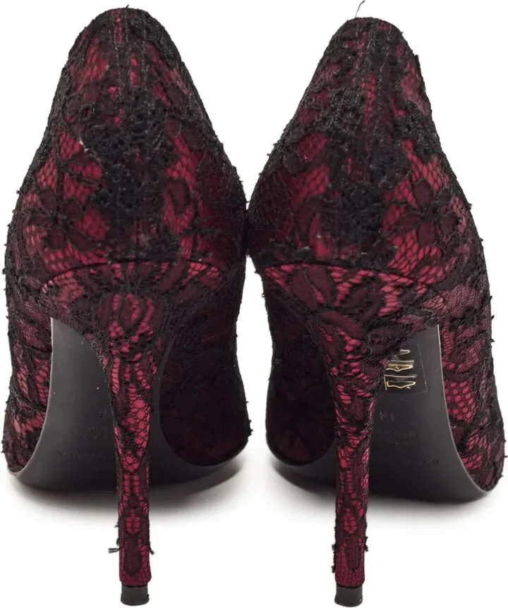110mm Lace-Embroidered Peep-Toe Pumps - Image 3