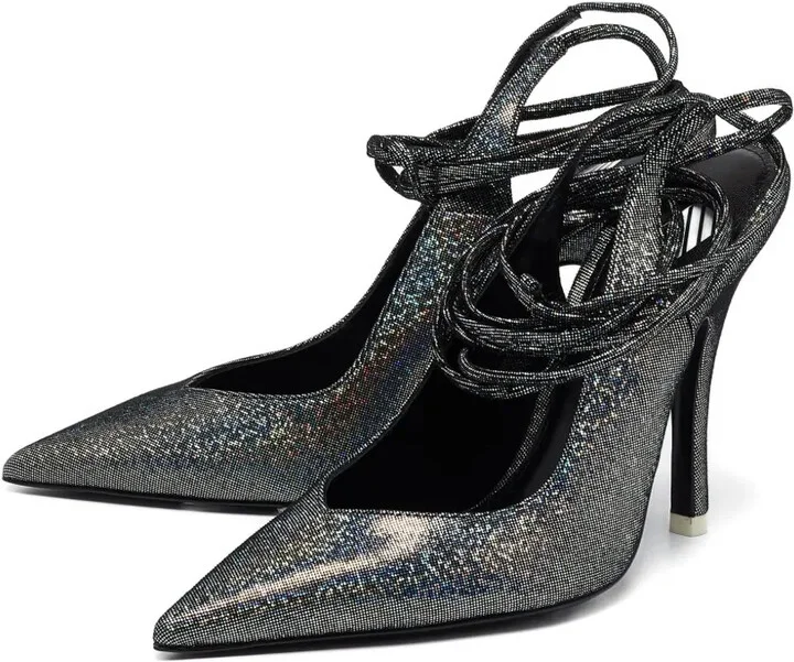 110mm Lace Pumps Shoes - Image 2