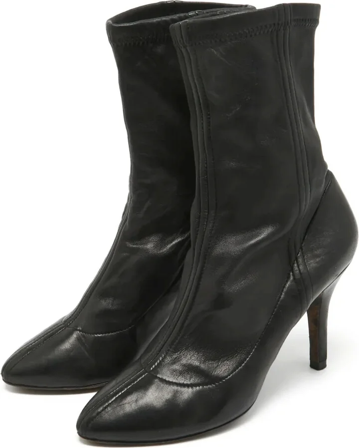 110mm Leather Ankle Boots - Image 2