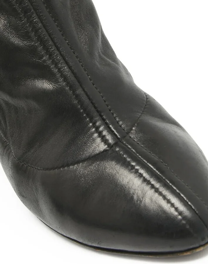 110mm Leather Ankle Boots - Image 5