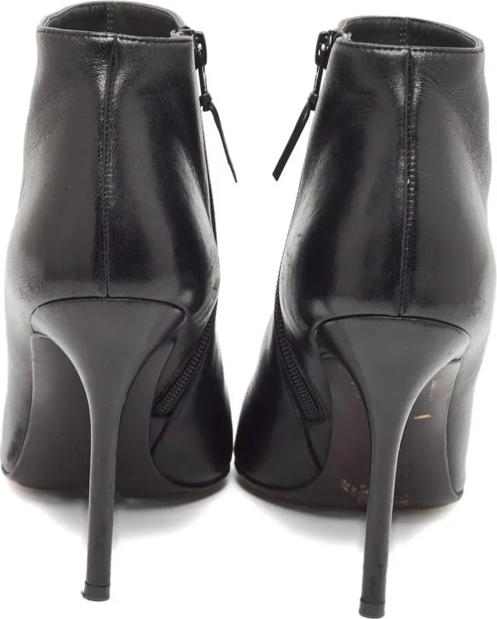 110mm Leather Ankle Boots - Image 4