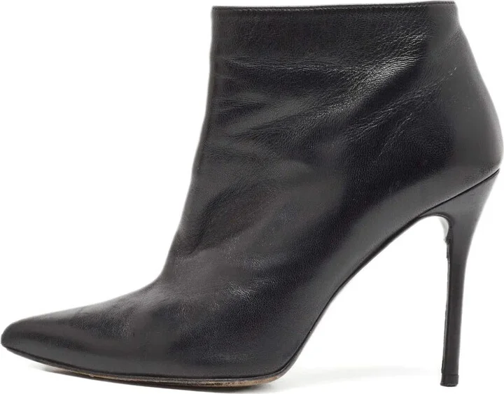110mm Leather Ankle Boots