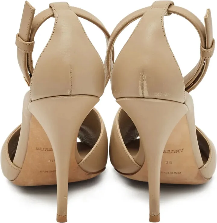 110mm Leather Ankle-Strap Pumps - Image 3
