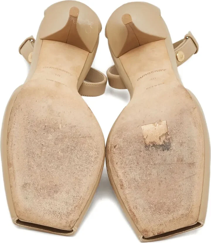 110mm Leather Ankle-Strap Pumps - Image 4