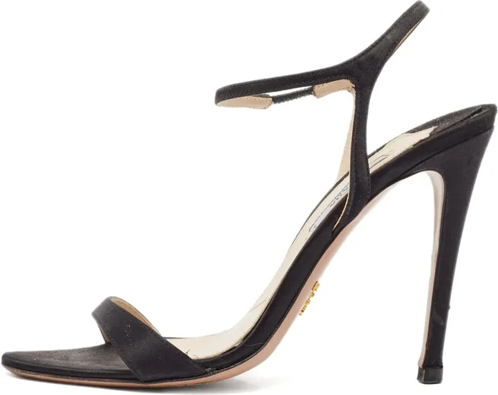 110mm Leather Ankle-Strap Sandals