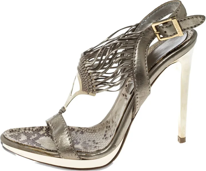 110mm Leather Fringed Sandals