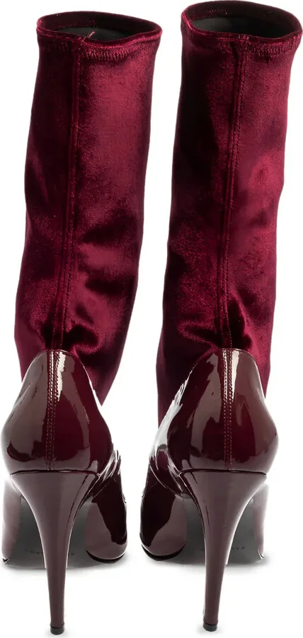 110mm Leather Heeled Boots - Image 3