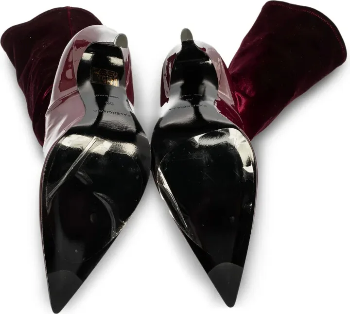 110mm Leather Heeled Boots - Image 4