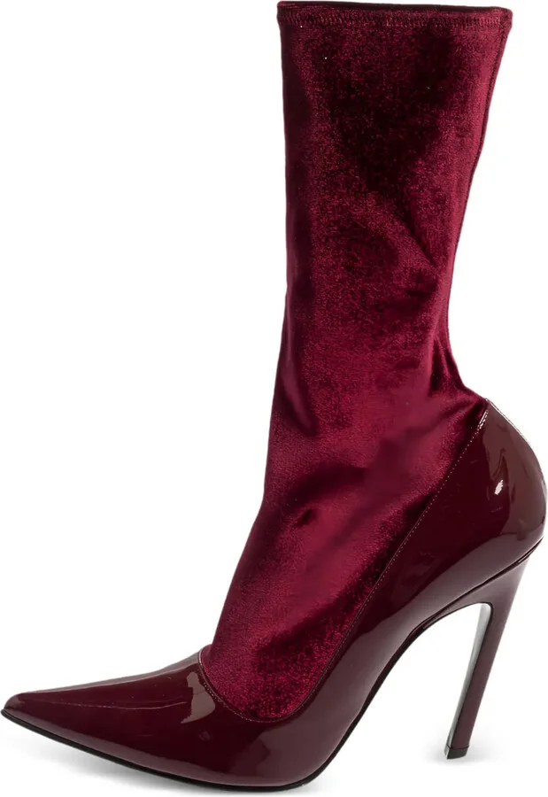 110mm Leather Heeled Boots