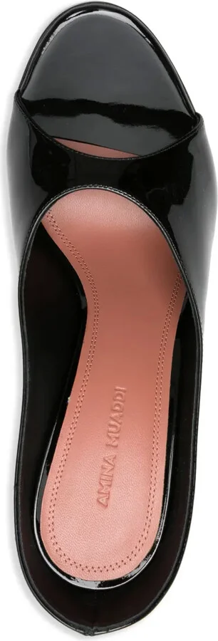 110mm Leather Heeled Mules - Image 4
