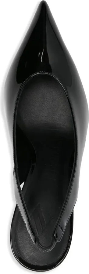 110mm Leather Heeled Pumps - Image 4