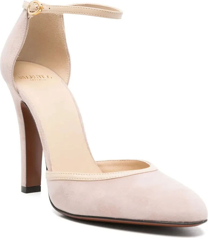 110mm Leather Heeled Pumps - Image 2