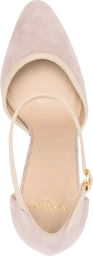 110mm Leather Heeled Pumps - Image 4